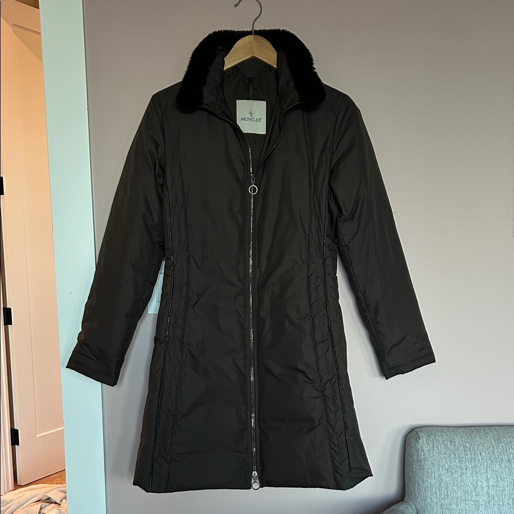 MONCLER Women's Dark Brown zip jacket size Small